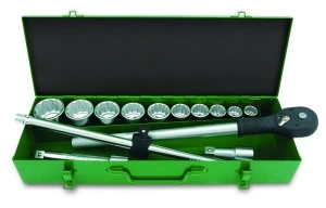 Set chei clichet diferite marimi, 14 piese, culoare cutie verde deschis TOPTUL