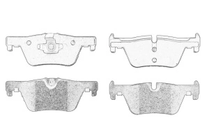 Set placute frana Spate BMW 3 2011-2018 - (F30, F80) - Original OE