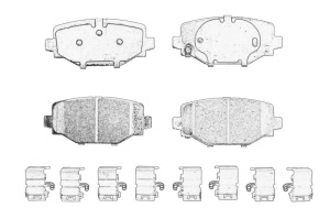 Set placute frana Spate JEEP GRAND CHEROKEE L V dupa 2021 - Original OE