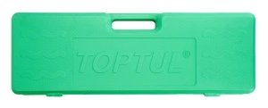Set scule 3 / 4 17 piese in cutie plastic, cheie cu clichet 2 x prelungitoare, adaptoare 6-pt: 19,21,22,23,24,27,30,32,36,38,41, 46.50 mm TOPTUL - Img 2