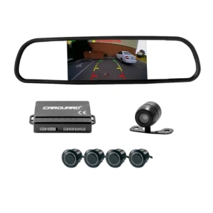 Set Senzori Parcare cu Camera si Display in Oglinda Retrovizoare, CARGUARD