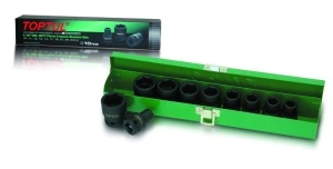 Set tubulare de impact 1/2 10 piese TOPTUL