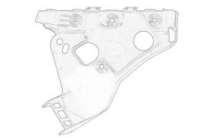 Suport bara Dreapta Fata OPEL ASTRA J, ASTRA J GTC dupa 2009 - (plastic, utilizati cu nr. 13264473) - Original OE