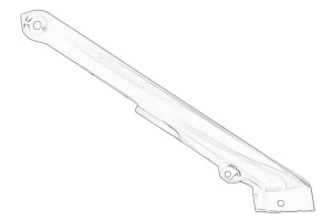 Suport far aripa Stanga VW GOLF 2012-2017 - (partea superioara, metal) - Original OE
