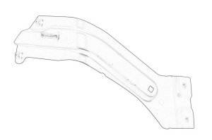 Suport fixare aripa Stanga Fata VW CADDY III, CADDY III/MINIVAN, TOURAN 2010-2015 - Original OE