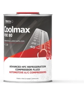 Ulei instalatie climatizare POE 80, 1L 1 buc, tip refrigerant R134a, service masini hibride, POE 80, a/C pentru toate modelele de statie incarcare AC MATRIX