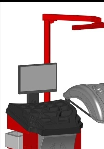 Aparat echilibrare autoturisme TROLL MONOLITH + LOT 230V, afisaj LED-ul ecranului tactil UNI-TROL