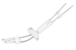 Cablu shimbator viteze Stanga/Dreapta VW TRANSPORTER T5 2003-2015 - (Cu 5 roti dintate; pentru transmisie manuala) - Original OE
