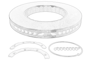 Disc frana / Stanga/Dreapta Fata VOLVO VOLVO FE II 330/370/380/400/410/420/420 LNG/430/440/450/460/ - Original OE