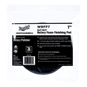 Disc polish Meguiar's ,negru, taiere usoara sau finisari, 7" , Soft Buff Rotary Foam Finishing Pad