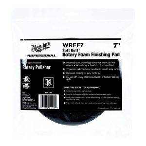 Disc polish Meguiar's ,negru, taiere usoara sau finisari, 7" , Soft Buff Rotary Foam Finishing Pad