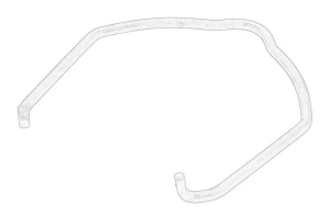 Furtun radiator BMW 1, 3, X1 1997-2015 - (aer de admisie; clema de primavara; E81; E46; E84; E83) - Original OE