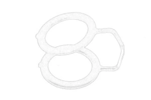 Garnitura turbocompresor TOYOTA 4 RUNNER II, 4 RUNNER III, DYNA dupa 1993 - (diametru interior 12mm, grosime 1mm, conducta de ulei) - Original OE