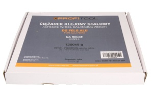 Greutate vulcanizare oţel, gri, 5g, 1200x5g, banda larga; pictura; se ruleaza 6 kg; zincat PROFITOOL - Img 1