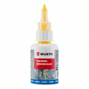 Lac sigiliu suruburi galben RAL 1021 50 ml WURTH