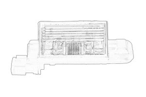 Lampa numar BMW Seria 3 1990-1998 - (partea stanga/dreapta; E36) - Original OE