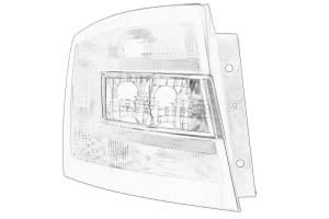 Lampa Stanga Spate SKODA FABIA III dupa 2014 - Original OE