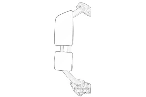 Oglinda laterala , incalzita, electric, lungime: 1015,5mm, latime: 399mm Stanga VOLVO FH II dupa 2012 - (nici o locuinta) - Original OE