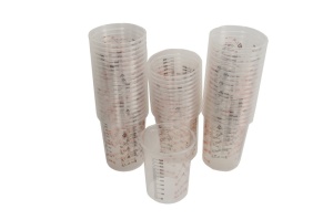 Pahar amestecare vopselurilor și lacurilor 600 ml set de 50 bucati NTS