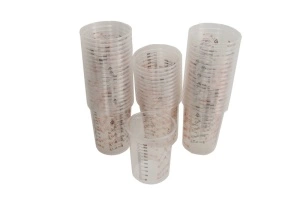 Pahar amestecare vopselurilor și lacurilor 600 ml set de 50 bucati NTS