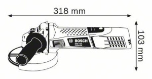 Polizor unghiular GWS 7-125 PROFESSIONAL, putere nominala: 720W, tensiune:230V, diametru disc: 125mm BOSCH - Img 2
