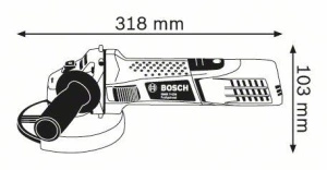 Polizor unghiular GWS 7-125 PROFESSIONAL, putere nominala: 720W, tensiune:230V, diametru disc: 125mm BOSCH - Img 2