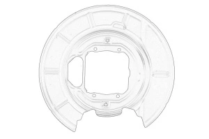 Protectie disc frana Dreapta Spate BMW 5 1995-2003 - (E39) - Original OE