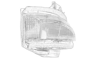 Semnalizator oglinda laterala Dreapta TOYOTA COROLLA, YARIS, YARIS CROSS dupa 2018 - (LED) - Original OE