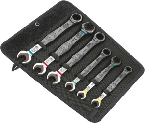 Set chei combinate, număr de scule: 6buc., dimensiune metrică: 10;13;17;19 mm WERA