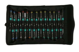 Set de șurubelnițe de precizie, hexagonală / Phillips PH / cu fante / TORX, număr de scule: 25 buc WERA