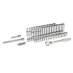 Set scule / set premiu, omogen 56 buc., profil: Hexagonal, priză / antrenare: 3/8", ambalare: valiza plastic MILWAUKEE - Img 2