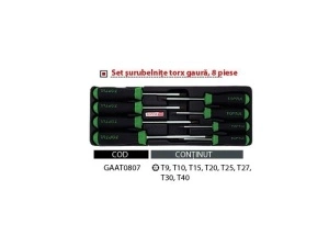 Set surubelnite TX special T9-T40 TOPTUL