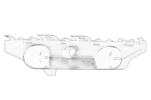 Suport bara Dreapta Fata NISSAN NOTE dupa 2012 - (plastic, latura) - Original OE