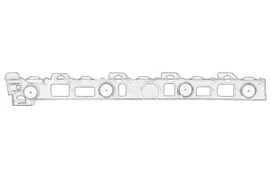 Suport bara Dreapta Spate OPEL INSIGNIA A, INSIGNIA A COUNTRY 2008-2017 - (latura, plastic) - Original OE