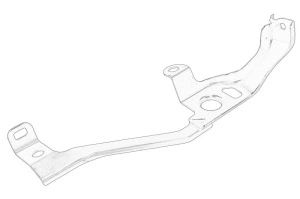 Suport radiator HONDA CIVIC X dupa 2017 - Original OE