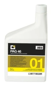 Ulei instalatie climatizare PAG 46, 1L 1 buc, tip refrigerant R1234yf/R134a, cu substanta UV, service masini hibride, PREMIUM PAG 46 + UV DYE ERRECOM