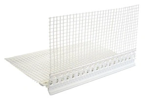 Profil lacrimar din PVC cu plasă, pentru termosistem, 10 x 15 cm, bară 2,5 m