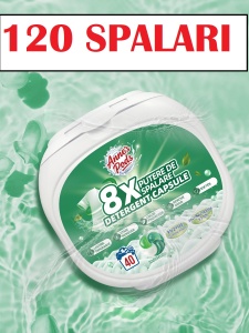 120 X Capsule detergent pentru rufe ,Annes Pods, 4in1, 25 grame, aroma Herbal Garden, capsule detergent lichid concentrat cu microcapsule - Img 2