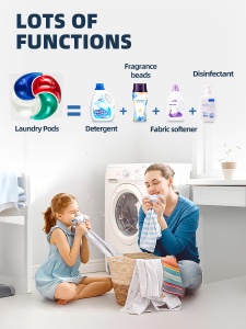 Capsule detergent pentru rufe ,Annes Pods , 4in1 ,25 grame , aroma Ice and Fire ,capsule detergent lichid concentrat cu microcapsule, 40 Spalari - Img 3