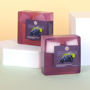 Sapun exfoliant cu extract de struguri, facut manual, 100gr. - Img 3