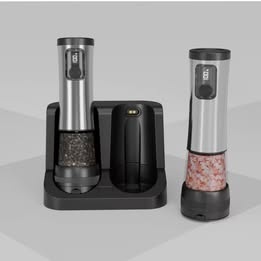 Set rasnita smart, sare &piper cu statie incarcare si afisaj LCD - Img 2