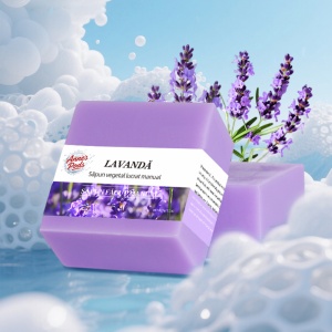 Sapun vegetal, facut manual cu ulei de lavanda, 100gr - Img 3
