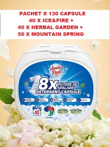 Pachet 130 X Capsule detergent pentru rufe
