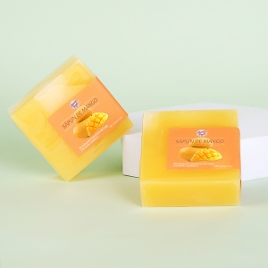 Sapun exfoliant cu extract de mango,facut manual, 100gr. - Img 3