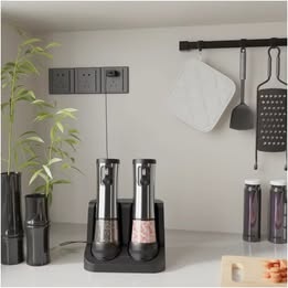 Set rasnita smart, sare &piper cu statie incarcare si afisaj LCD - Img 6