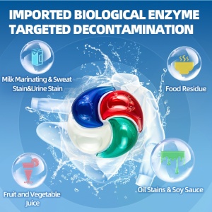 120 X Capsule detergent pentru rufe, Annes Pods, 4in1 , 25 grame, aroma Ice and Fire, capsule detergent lichid concentrat cu microcapsule - Img 6