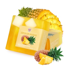 Sapun exfoliant cu extract de ananas, facut manual, 100gr