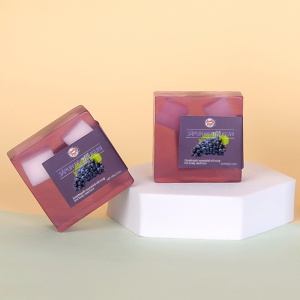Sapun exfoliant cu extract de struguri, facut manual, 100gr. - Img 2