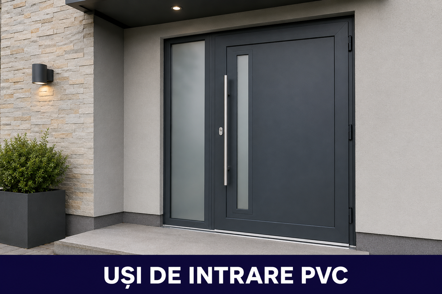 Uși de intrare PVC