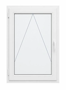 Fereastră PVC termopan Kömmerling 76 AD, 6 camere, 86×116 cm, batantă - Img 2